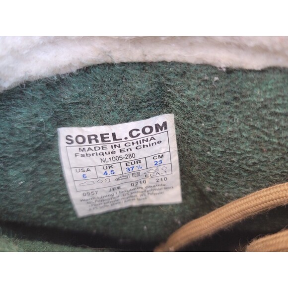 SOREL Womens CARIBOU Waterproof Winter Snow Boot NL1005-280 Size US 6 Fur Lined - Picture 10 of 12